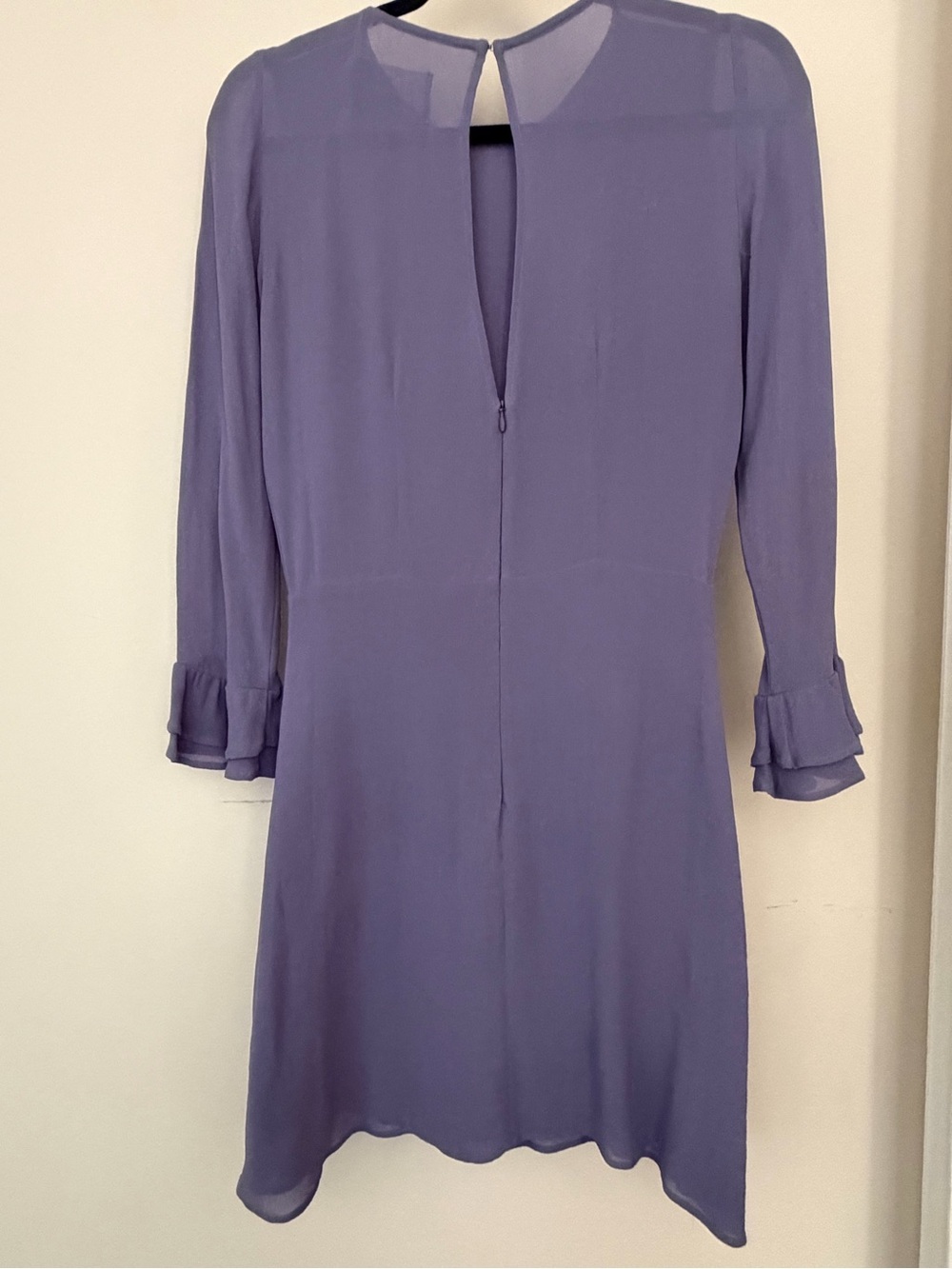 Reformation Lavender Ruffle Cuff Dress - Picture 2 of 4